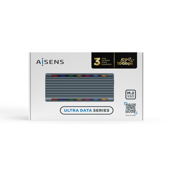 AISENS ASM2-RGB011GR drevkabinet SSD kabinet Grå M.2