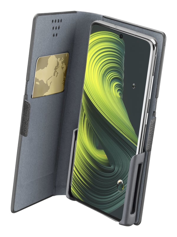 Cellularline 8018080355516 mobiltelefonfodral Folio Svart