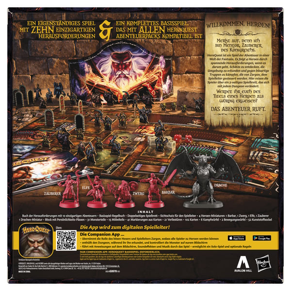 Hasbro Gaming Avalon Hill HeroQuest First Light