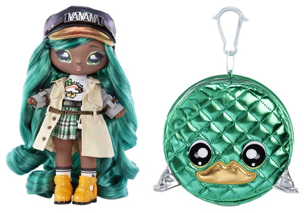 Na! Na! Na! Surprise 2-in-1 Fashion Doll and Purse Glam Series 2- Mallory Duckington (Mallard Duck)