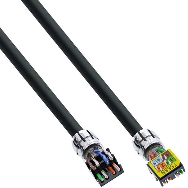 InLine 77840S nätverkskablar Svart 40 m Cat6a U/UTP (UTP)