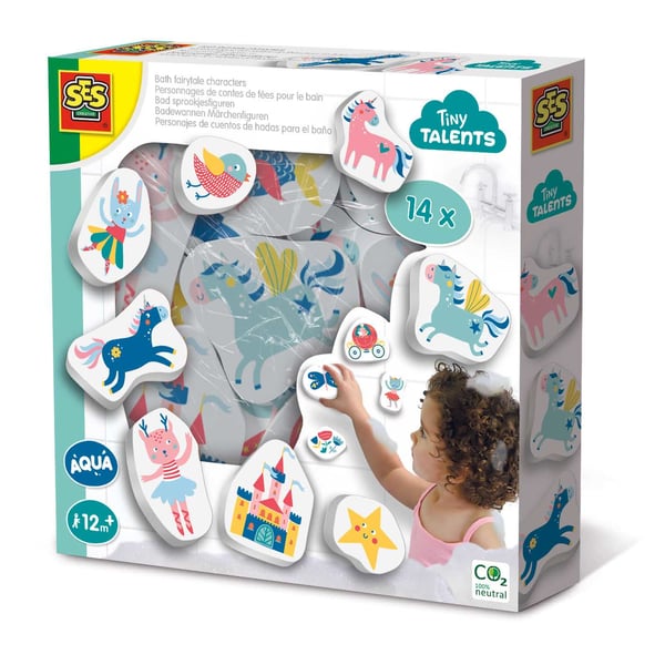 SES Creative Tiny Talents Bath fairytale characters Kylpytarra Monivärinen