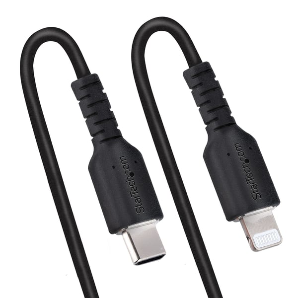 StarTech.com RUSB2CLT50CMBC Lightning-kaapeli 0,5 m Musta