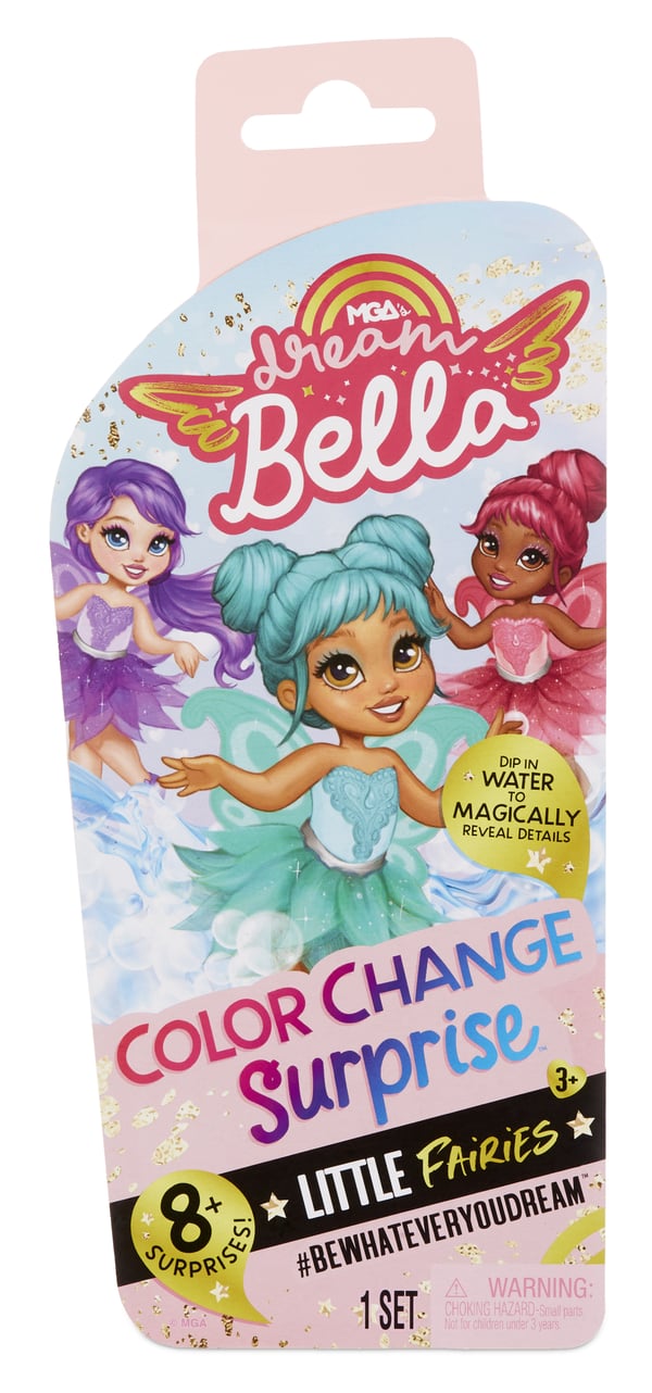 MGA's Dream Bella Color Change Surprise Little Fairies Doll- DreamBella (Teal)