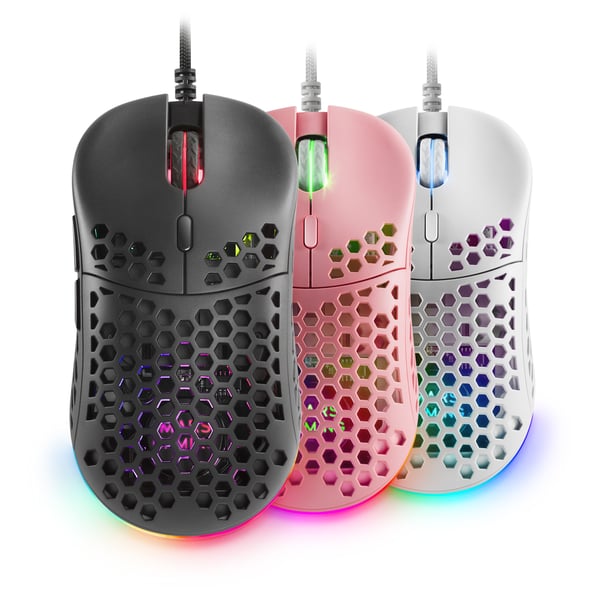 Mars Gaming MM55 hiiri Pelaaminen Oikeakätinen USB A-tyyppi Optinen 12800 DPI