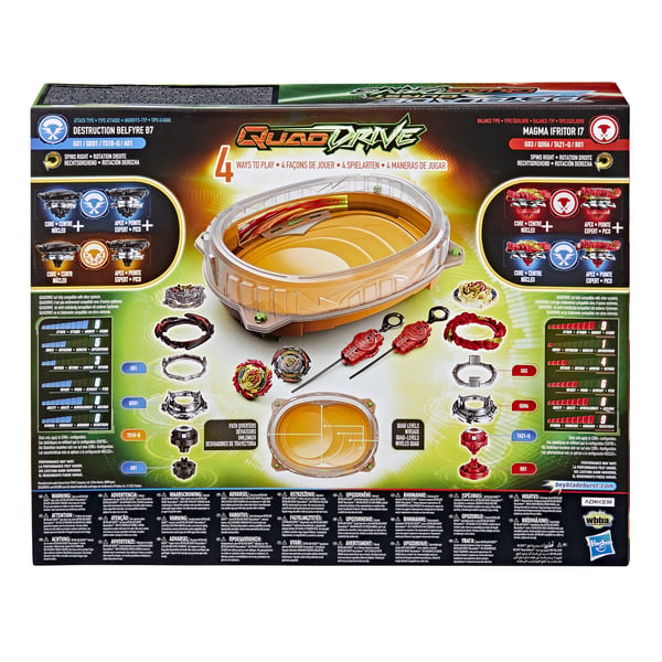 Beyblade Burst QuadDrive F3334EU4 aktive/færdighedsspil & legetøj Kaste spinningtop