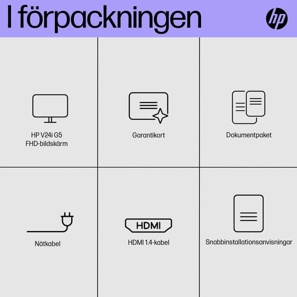 HP V24i G5 FHD Skärm