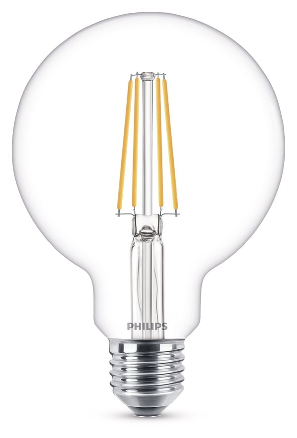 Philips Filament pære, klar 60 W G93 E27