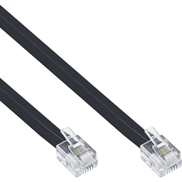 InLine 18840L telefonkabel 10 m Sort