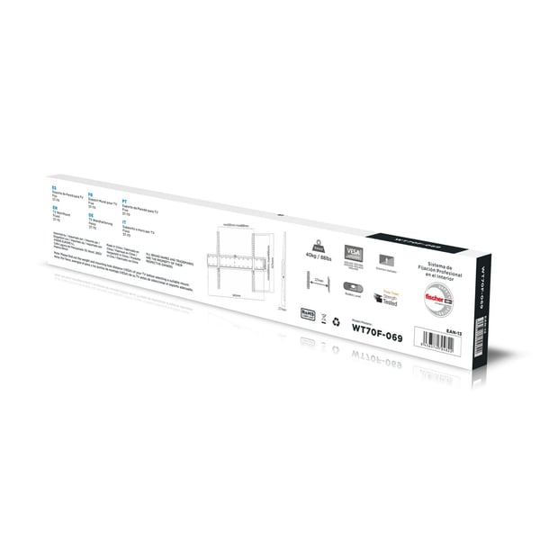 AISENS WT70F-069 tv-fäste 177,8 cm (70") Svart