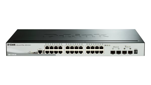 D-Link DGS-1510 hanterad L3 Gigabit Ethernet (10/100/1000) Strömförsörjning via Ethernet (PoE) stöd Svart