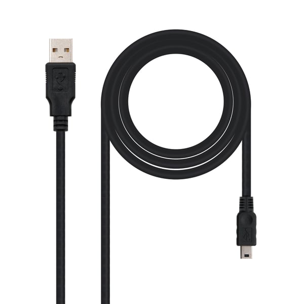 Nanocable 10.01.0401 USB-kabel USB 2.0 1 m USB A Mini-USB B Sort