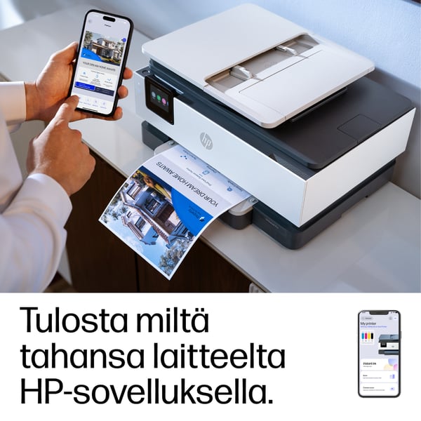 HP OfficeJet Pro 8134e Langaton All-in-One Väri Tulostin, Instant Ink; kaksipuolinen tulostus