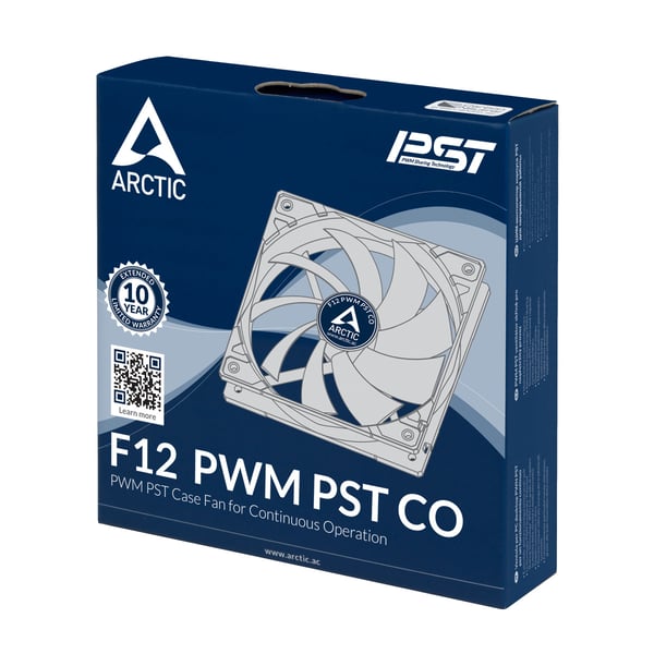 ARCTIC F12 PWM PST CO Datorväska Fan 12 cm Svart 1 styck
