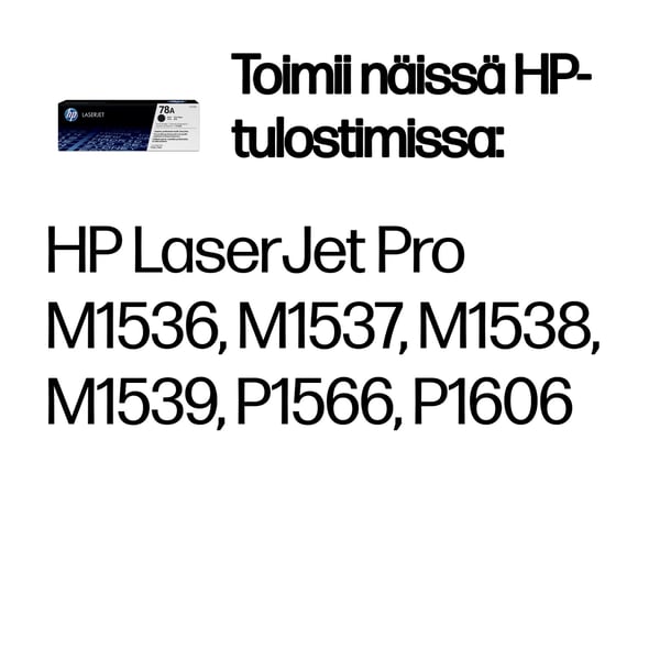 HP 78A, alkuperäinen musta LaserJet-värikasetti