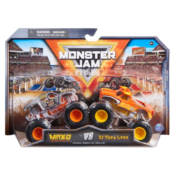 Monster Jam MNJ VHC Dragon vs Sparkle Smash GML