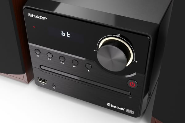 Sharp XL-B512(BR) stereoanlæg Home audio micro system 45 W Brun