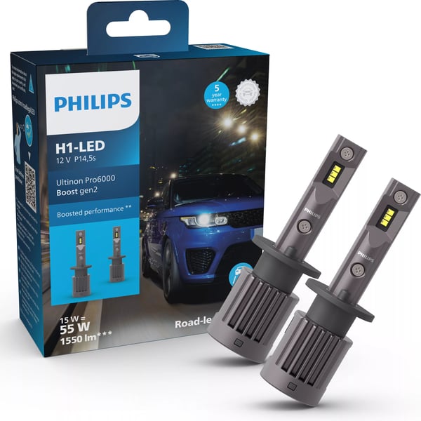 Philips Ultinon Pro6000 Boost 11258U60B2X2 Forlygtepære