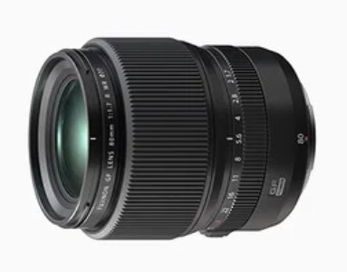 Fujifilm Fujinon GF80MM F1.7 R WR MILC / SLR Svart