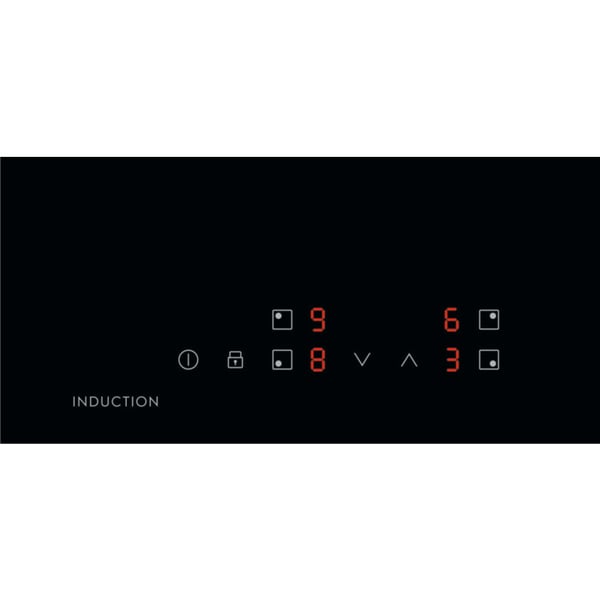 Electrolux LIL61424C Svart Inbyggd 60 cm Induktionshäll med zon 4 zone(s)