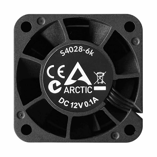 ARCTIC S4028-6K Computerkabinet Ventilator 4 cm Sort 1 stk