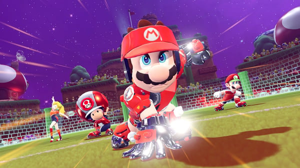 Nintendo Mario Strikers: Battle League Football Standard Hollandsk, Engelsk, Spansk, Fransk, Italiensk, Portugisisk, Russisk Nintendo Switch