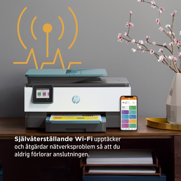 HP OfficeJet Pro 8025e Trådlöst All-in-One Färg Skrivare, Instant Ink; Dubbelsidig utskrift