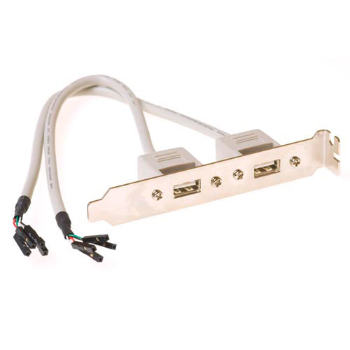 ACT SB2400 kabelomvandlare (hane/hona) 8x Single Sockets 2x USB A Socket