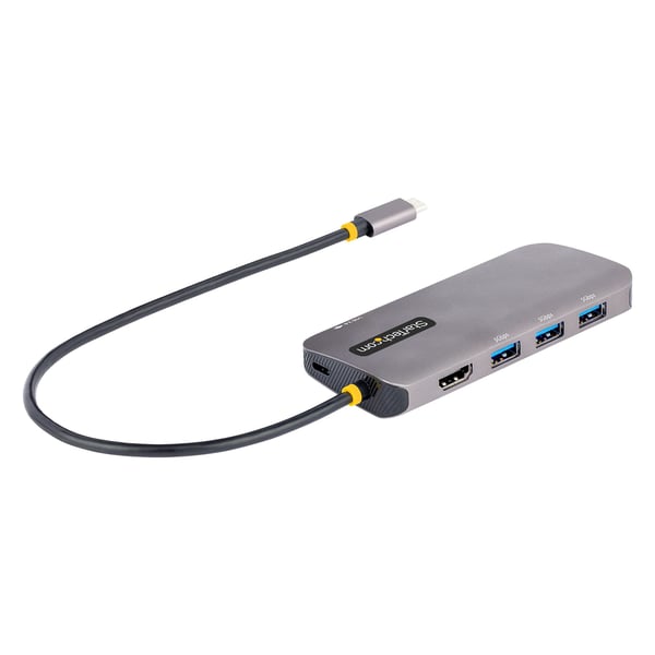 StarTech.com USB C Multiport Adapter, 4K 60Hz HDMI-video, 3-portars 5Gbps USB-A 3.2 Hub, 100W Power Del