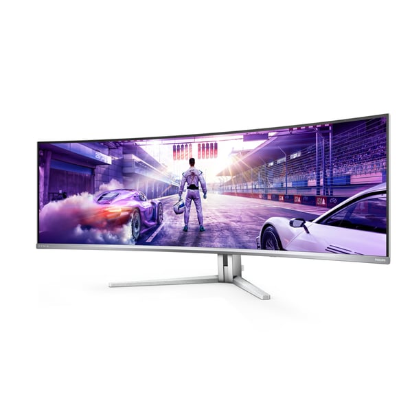 Philips Evnia 8000 49M2C8900L/00 platta pc-skärmar 124,2 cm (48.9") 5120 x 1440 pixlar Dual QHD QD-OLED Vit