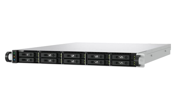 QNAP TS-h1077AFU-R7-32G NAS Stativ (1U) AMD Ryzen™ 7 32 GB DDR5 0 TB QNAP QTS Sort, Grå