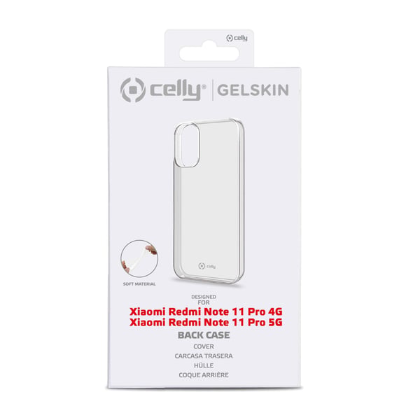 Celly Gelskin mobiltelefon etui 16,9 cm (6.67") Cover Transparent