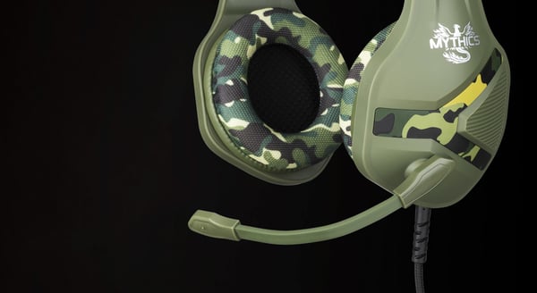 Konix Nemesis Camo Headset Ledningsført Spil Flerfarvet
