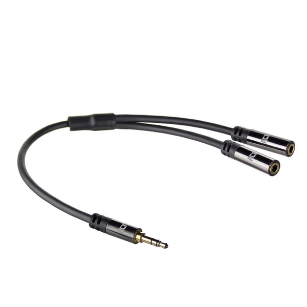 ACT AC3620 lydkabel 0,15 m 3.5mm 2 x 3.5mm Sort