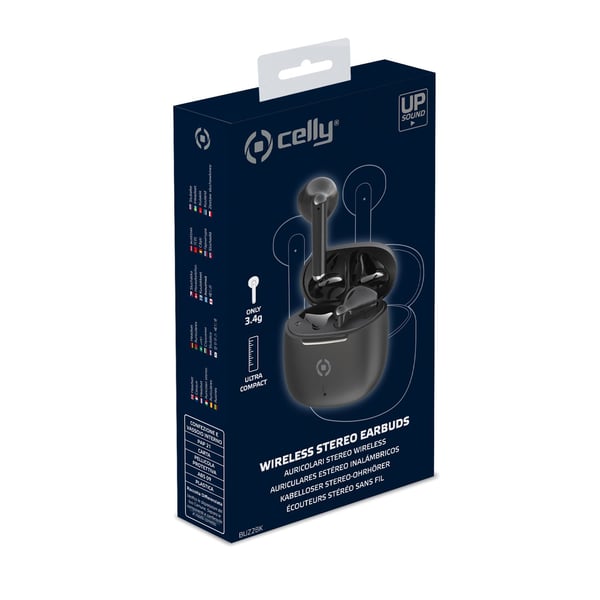 Celly BUZ2 Kuulokkeet True Wireless Stereo (TWS) In-ear Puhelut/Musiikki USB Type-C Bluetooth Musta