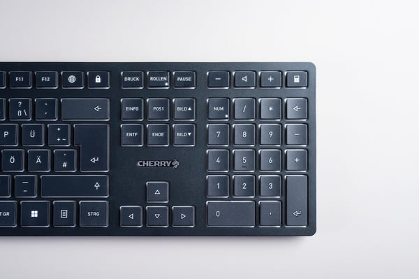 Cherry KW 9100 SLIM - Tastatur - trådløs - 2,4 GHz, Bluetooth 4.0