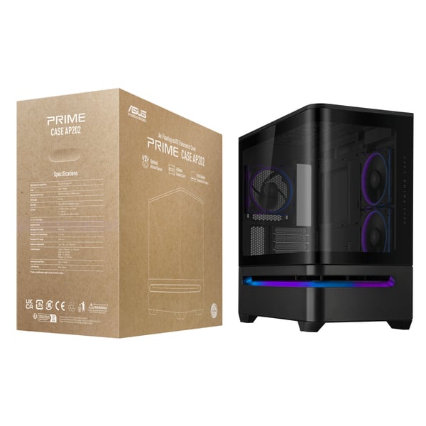 ASUS PRIME AP202 ARGB Mini Tower Svart
