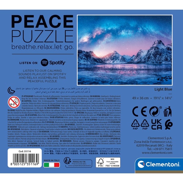 Clementoni Peace Collection 35116 palapeli Kuviopalapeli 500 kpl Muu