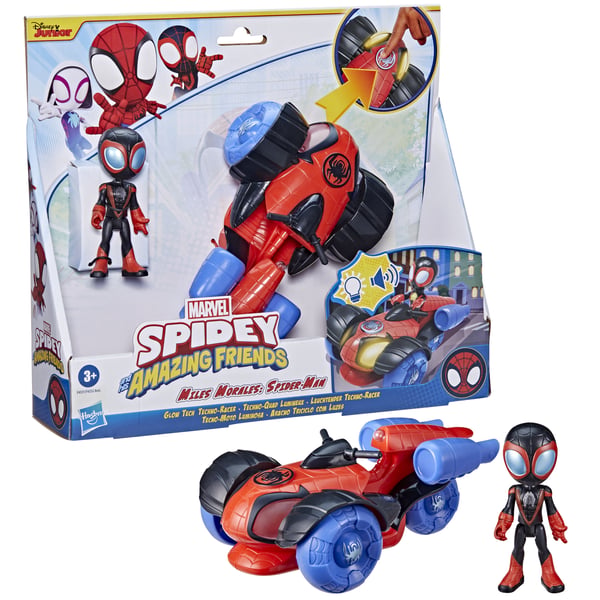 Marvel Spidey and His Amazing Friends Glow Tech Techno Racer