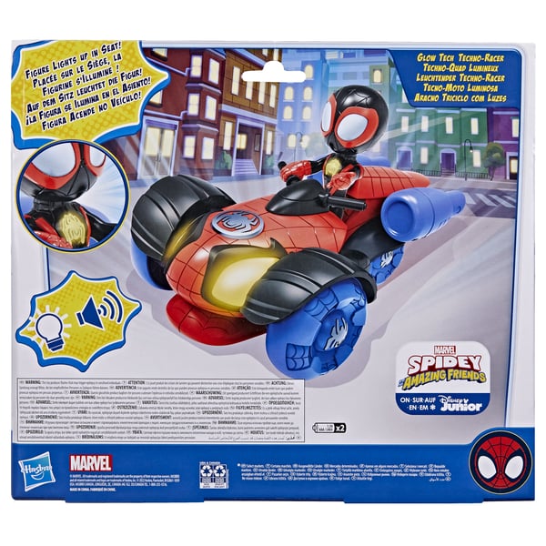 Marvel Spidey and His Amazing Friends Glow Tech Techno Racer