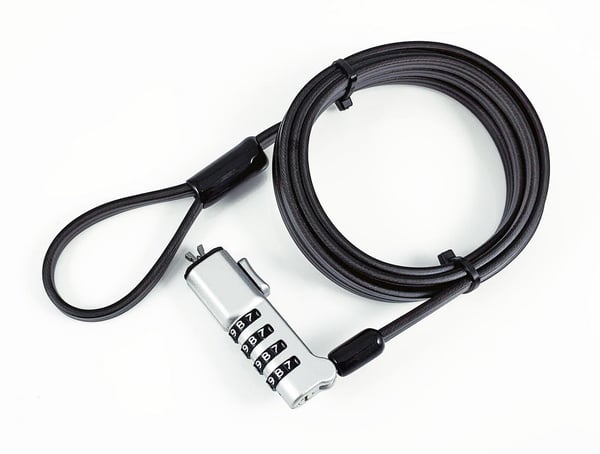 eSTUFF GLB220302 kabellås Svart 1,8 m