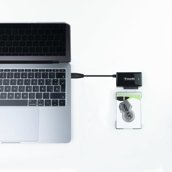 TooQ TQHDA-01A tallennusaseman telakointiasema USB 3.2 Gen 1 (3.1 Gen 1) Type-A Musta