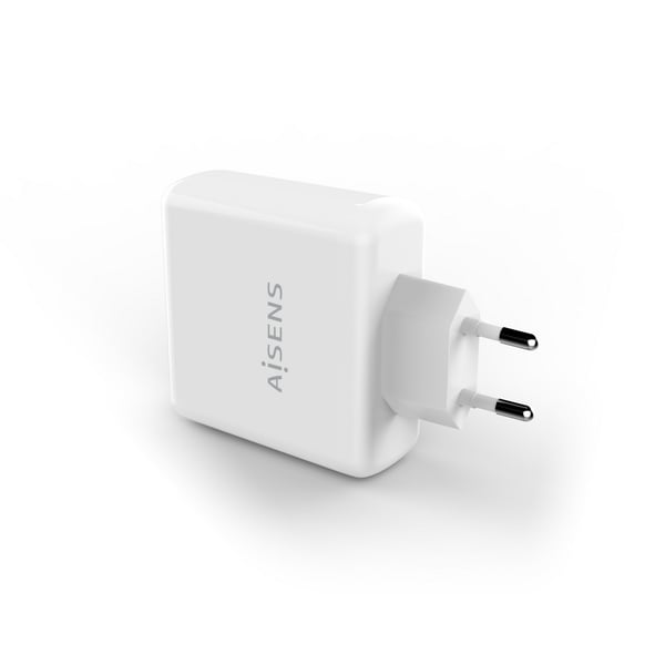 AISENS ASCH-1PD60-W oplader til mobil enhed Universel Hvid Vekselstrøm Hurtig opladning Indendørs