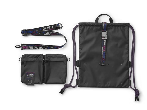 ASUS BD3700 ROG SLASH Multi-use Drawstring Bag Ryggsäck Svart