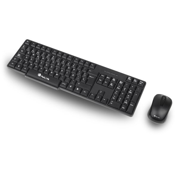 NGS EUPHORIA KIT tastatur Mus inkluderet Universel RF trådløst QWERTY Engelsk Sort