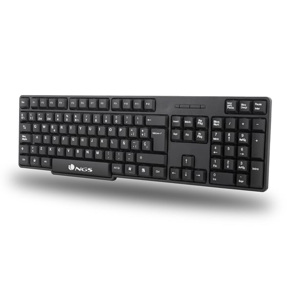 NGS EUPHORIA KIT tastatur Mus inkluderet Universel RF trådløst QWERTY Engelsk Sort