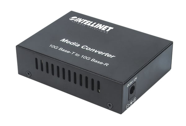 Intellinet 508193 netværksomformer til medie 10000 Mbit/s Sort