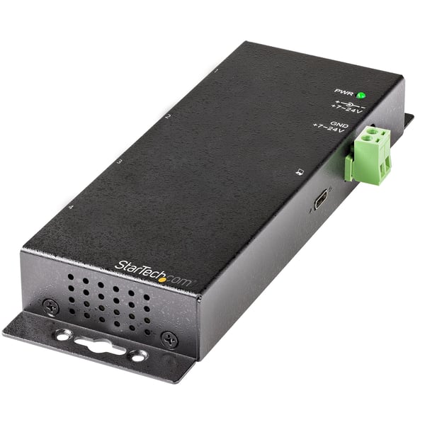 StarTech.com 4-portars USB-C-hub 10 Gbit/s – Industriell USB-C-hub i metall – 2x USB-C och 2x USB-A – ESD