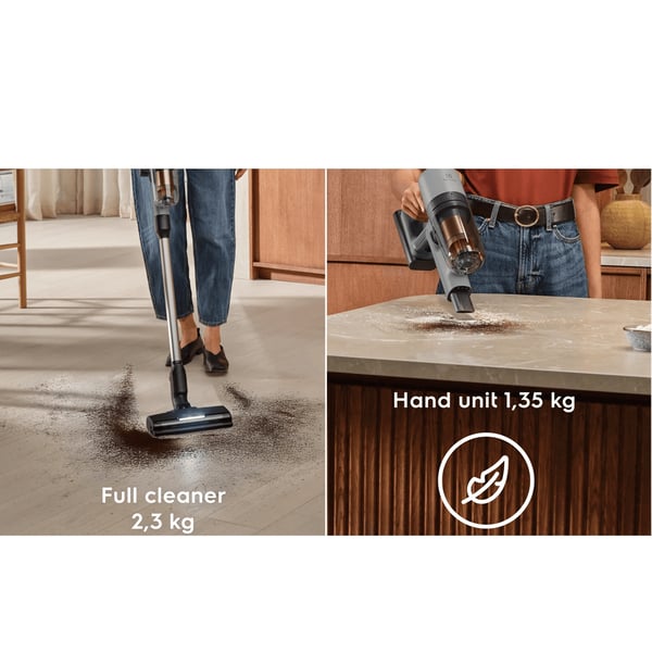 Electrolux EP72AB21UG Skaftdammsugare Batteri Torr HEPA, Skum, Mikro Utan påse 0,3 l Grå 4 Ah