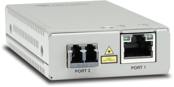 Allied Telesis AT-MMC2000/LC-960 mediakonverterare för nätverk 1000 Mbit/s 1310 nm Flerläge Grå